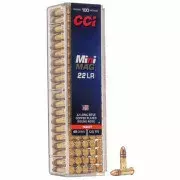 MUNIÇÃO CCI .22 LR MINI MAG TARGET 40GR 100un