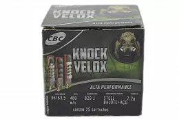 MUNIÇÃO KNOCK VELOX STEEL BALOTE+AÇO 7,2G 25un