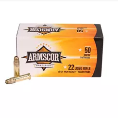 MUNIÇÃO ARMSCOR .22LR HVHP 36GR
