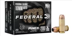 MUNICAO FEDERAL 10MM AUTO 200GR PUNCH 20un