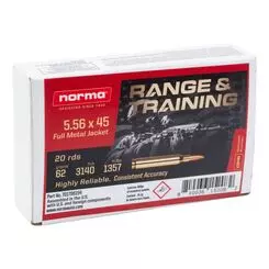 MUNIÇÃO NORMA .223 FMJ 62GR