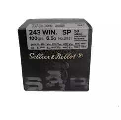 MUNIÇÃO SELLIER & BELLOT .243 WIN SP 100GR