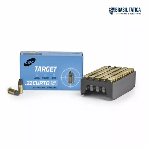 MUNIÇÃO CBC .22 LR CURTO CHOG TARGET 29GR