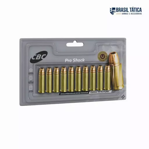 MUNIÇÃO CBC .38 SPL EXPO +P+ 125GR PRO SHOCK