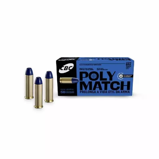 MUNIÇÃO CBC .38 TPC POLYMATCH 124GR