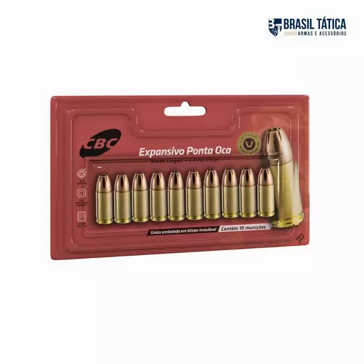 MUNIÇÃO CBC 9MM LUGER EXPO 115GR