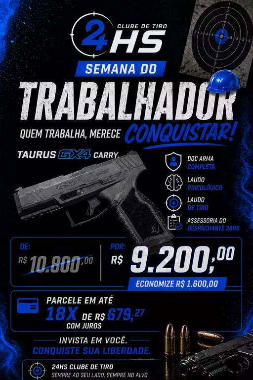 PISTOLA TAURUS GX4 CARRY TORO .380