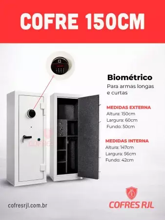 COFRE 150X60X50 SEGREDO BIOMETRICO