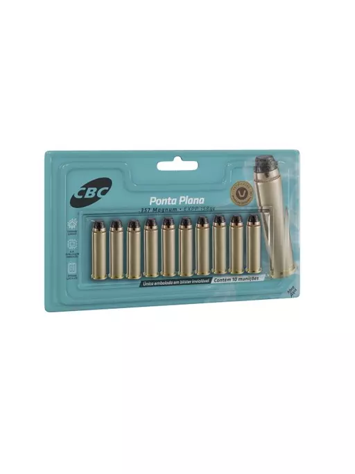 MUNIÇÃO CBC .357 EXPP 158GR