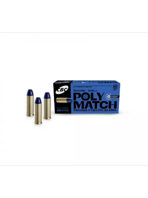 MUNIÇÃO CBC .38 POLYMATCH 158GR 50un