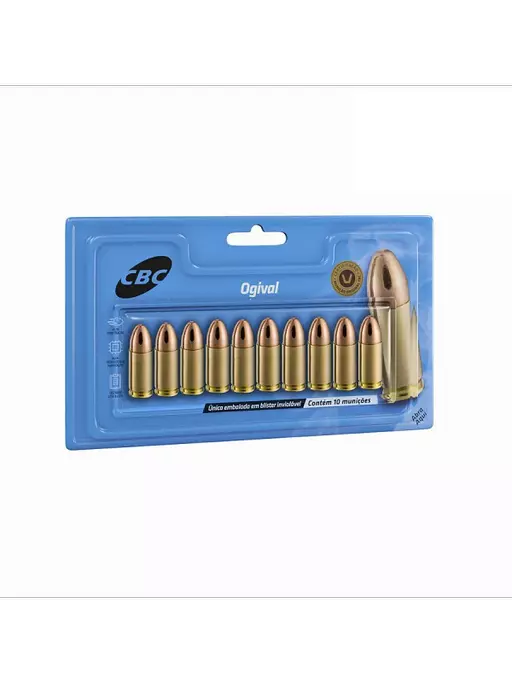 MUNIÇÃO CBC 9MM ETOG 124GR 50un