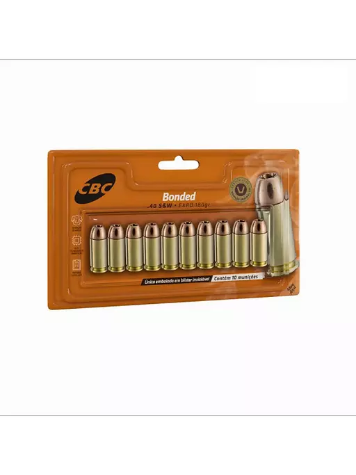 MUNIÇÃO CBC 9mm EXPO +P 147GR BONDED 50un