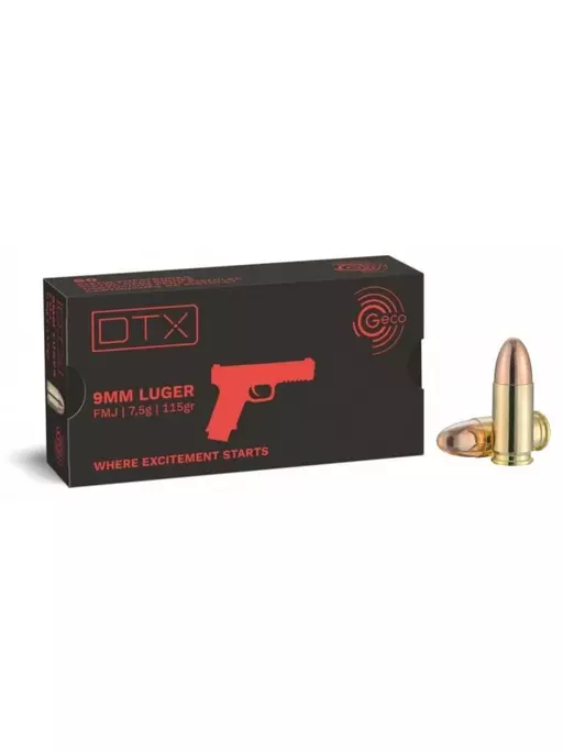 MUNIÇÃO 9MM 115GR FMJ - GECO 50un