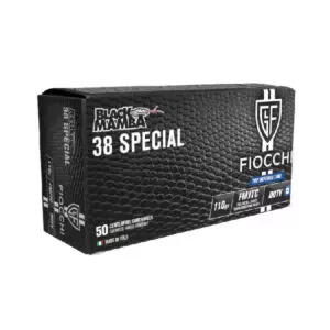 MUNIÇÃO FIOCCHI .38 SPL BLACK MAMBA 110GR