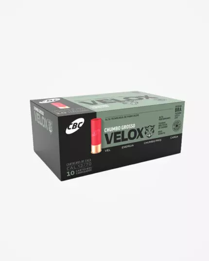 MUNIÇÃO CBC 12GA KNOCK VELOX CHUMBO SG 10un