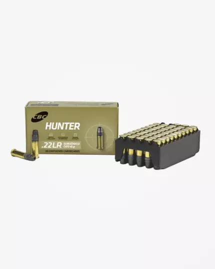 MUNIÇÃO CBC .22LR HUNTER SUBSÔNICO 40GR CHPO