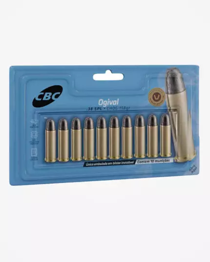 MUNIÇÃO CBC .38 CHOG 158GR