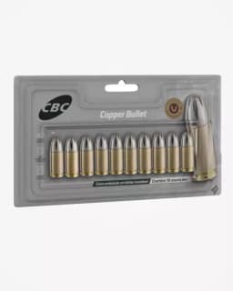 MUNIÇÃO CBC 9mm CXPO +P+ COPPER BULLET 10un