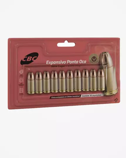 MUNIÇÃO CBC 9MM EXPO 115GR 10un