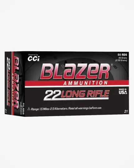 MUNIÇÃO CCI .22 LR BLAZER 40GR 50un