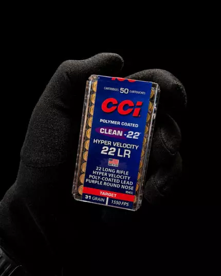 MUNIÇÃO CCI CLEAN-22 HYPER VELOCITY .22 LR 31GR