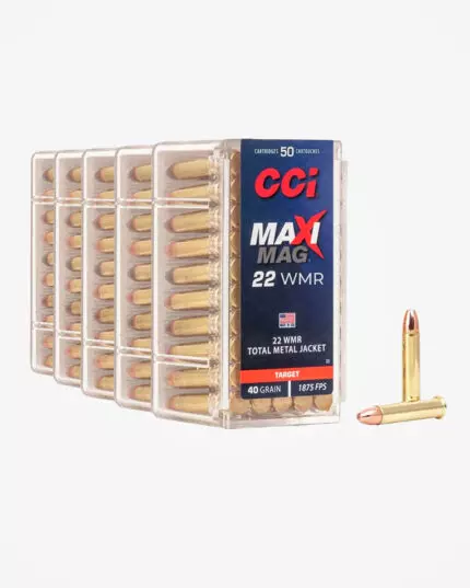 MUNIÇÃO CCI MAXI MAG .22 MAG TMJ 40GR 50un