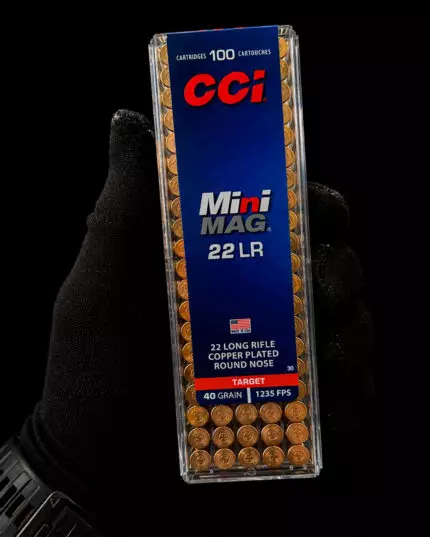 MUNIÇÃO CCI MINI MAG 22 LR 40GR TARGET