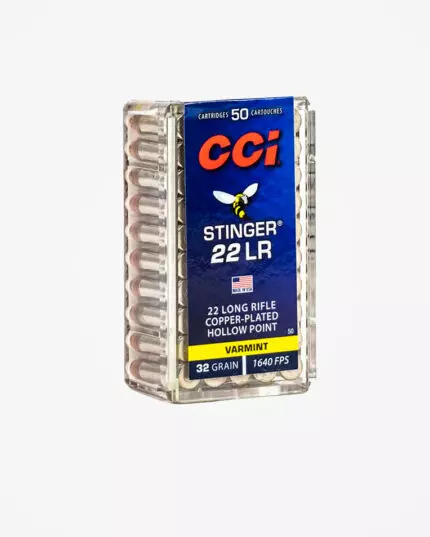 MUNIÇÃO CCI STINGER .22 LR 32GR 50un