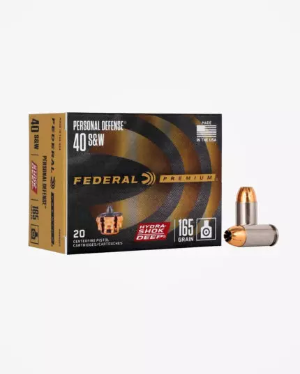 MUNIÇÃO FEDERAL HYDRA-SHOK DEEP .40 JHP 165GR 20un