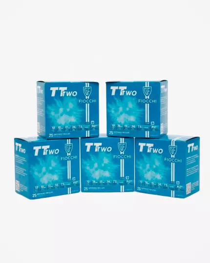 MUNIÇÃO FIOCCHI 12 GA TT TWO 7.5 24G 125un
