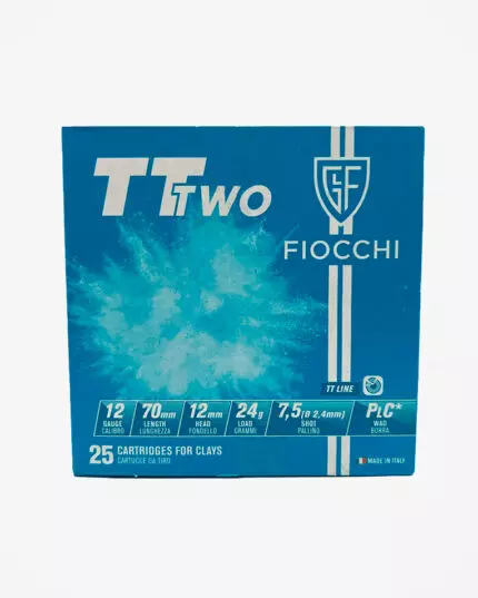 MUNIÇÃO FIOCCHI 12GA TT TWO 7.5 24G 25un