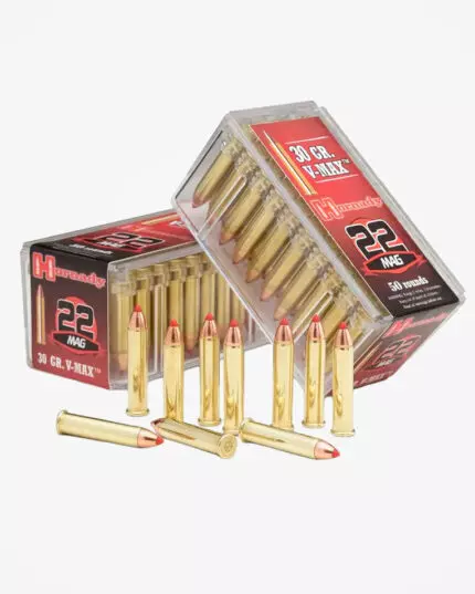 MUNIÇÃO HORNADY .22WMR V-MAX 30GR 50un