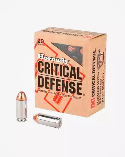 MUNIÇÃO HORNADY .40 S&W FTX+P 165GR CRITICAL DEFENSE 25un