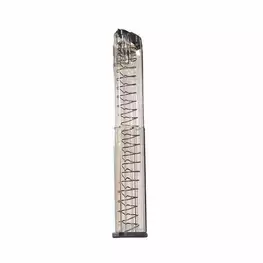CARREGADOR ETS PARA GLOCK 40 TIROS TRANSPARENTE 9mm