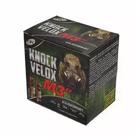 MUNIÇÃO CBC 12 GA KNOCK VELOX M3 CHUMBO SG 42,5GR 25un