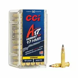 MUNIÇÃO CCI .17 HMR TIPPED VARMINT 17GR 50un