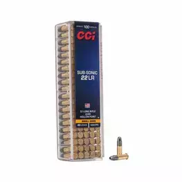 MUNIÇÃO CCI .22 LR LHP 40GR SUB-SONIC 100un
