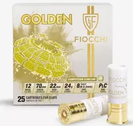 Cartucho Fiocchi 12 GA Golden 7.5 24g 25un