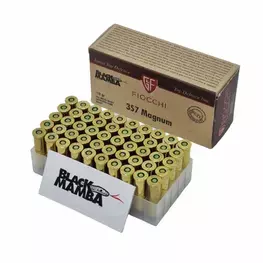 MUNIÇÃO FIOCCHI .357 MAGNUM FMJTC 110GR BLACK MAMBA 50un