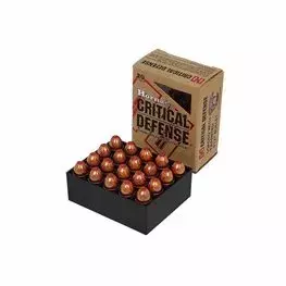 MUNIÇÃO HORNADY .45 AUTO FTX 185GR CRITICAL DEFENSE 20un