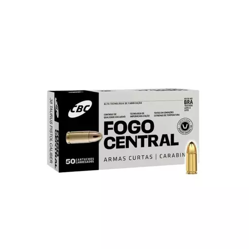 MUNIÇÃO CBC .38 ETOG 124GR 50un