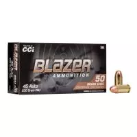 MUNIÇÃO CCI .45 AUTO 230GR FMJ BLAZER BRASS 50un