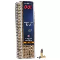 MUNIÇÃO CCI SUBSONIC .22 LRHP 40GR 100un