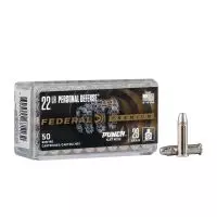 MUNIÇÃO FEDERAL .22 LR PERSONAL DEFENSE 29GR HP 50un