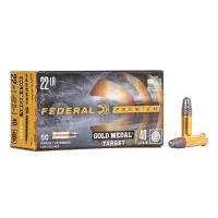 MUNIÇÃO FEDERAL .22LR GOLD MEDAL RIMFIRE 40GR 50un