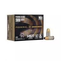 MUNIÇÃO FEDERAL 9MM HST JHP 147GR 20un