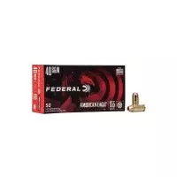 MUNIÇÃO FEDERAL AMERICAN EAGLE .40 FMJ 155GR 50un