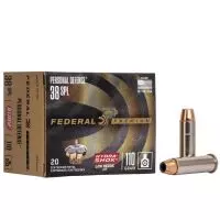 MUNIÇÃO FEDERAL HYDRA SHOK LOW RECOIL .38SPL JHP 110GR 20un