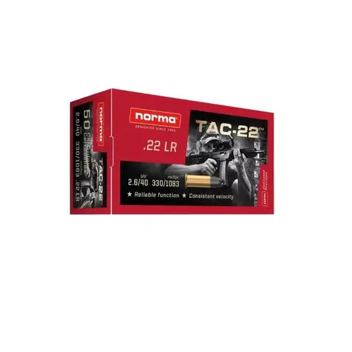 MUNIÇÃO NORMA TAC-22 .22 40GR 50un