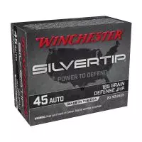 MUNIÇÃO WINCHESTER .45 SILVERTIP JHP 185GR 20un
